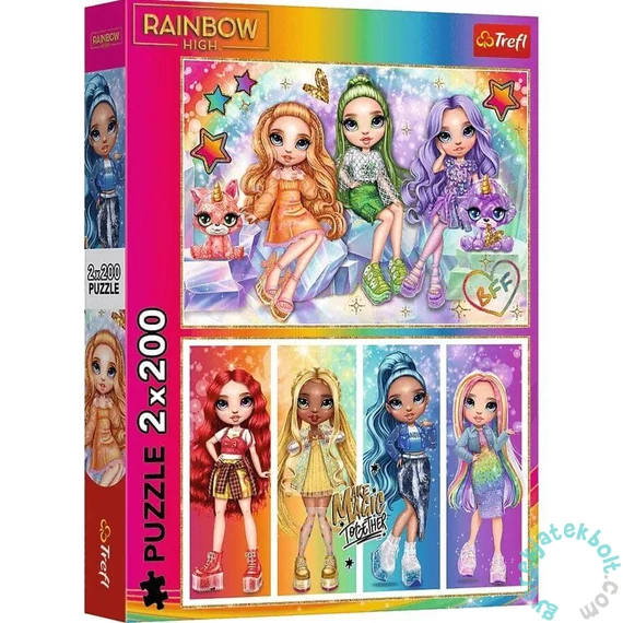 Trefl 2 x 200 db-os puzzle - Rainbow High (13335)