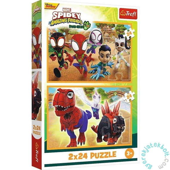 Trefl 2 x 24 db-os puzzle - Spidey és barátai (34432)