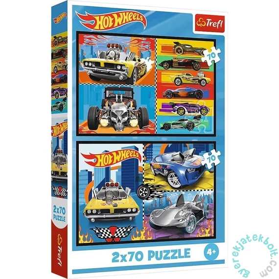 Trefl 2 x 70 db-os puzzle - Hot Wheels (34442)