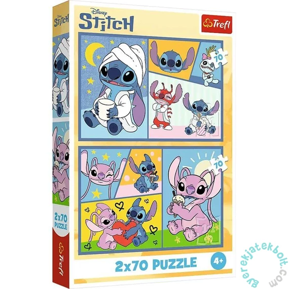 Trefl 2 x 70 db-os puzzle - Stitch kalandjai (34444)