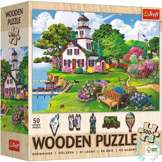 Trefl 501 db-os Wooden puzzle - Nyári menedékhely (20219)