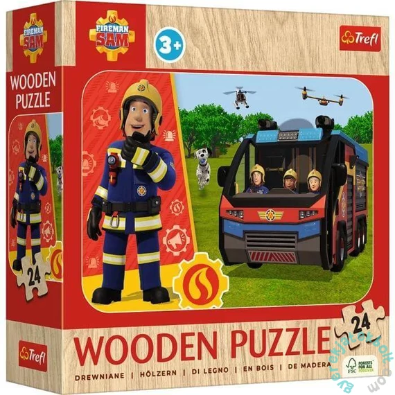 Trefl 24 db-os Fa Puzzle - Sam, a tűzoltó (20269)