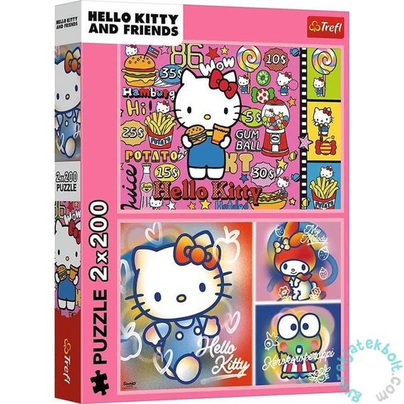 Trefl 2 x 200 db-os puzzle - Hello Kitty és barátai (13336)
