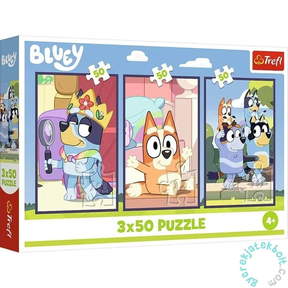 Trefl 3 x 50 db-os puzzle - Bluey (34890)