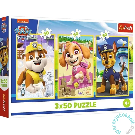 Trefl 3 x 50 db-os puzzle - Mancs őrjárat (34878)