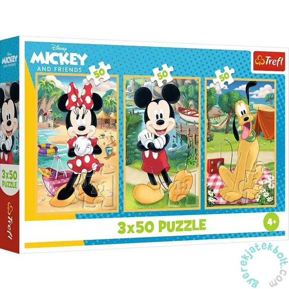Trefl 3 x 50 db-os puzzle - Mickey egér és barátai (34881)
