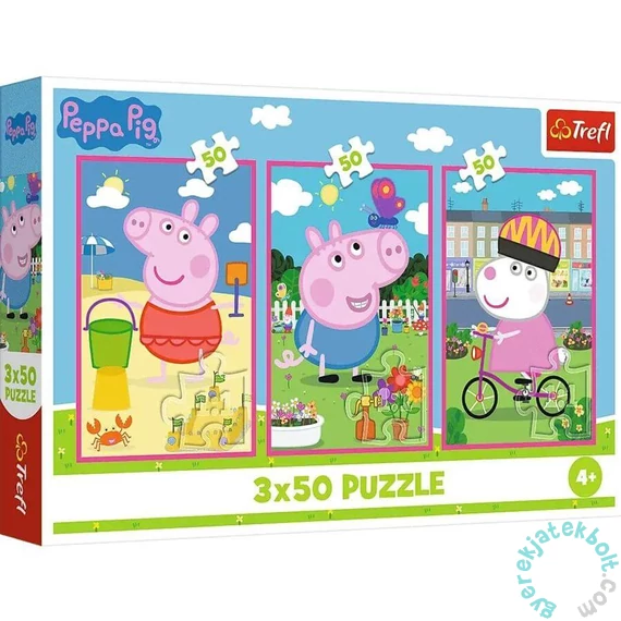 Trefl 3 x 50 db-os puzzle - Peppa malac (34877)