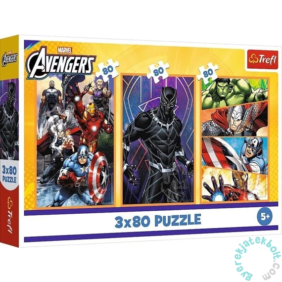 Trefl 3 x 80 db-os puzzle - Avengers - Bosszúállók (34883)