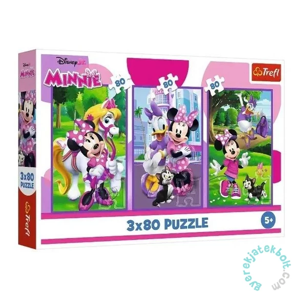 Trefl 3 x 80 db-os puzzle - Minnie egér (34889)