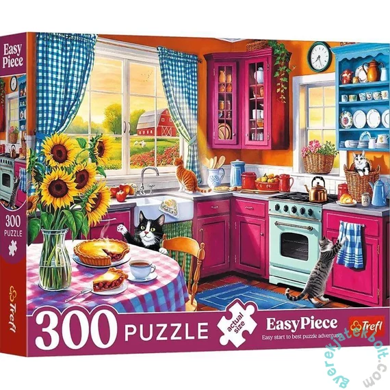 Trefl 300 db-os XXL puzzle - Easy Piece - Reggel a konyhában (23102)