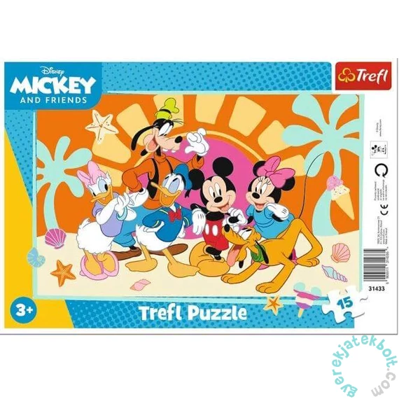 Trefl 15 db-os keretes puzzle - Mickey egér és barátai (31433)