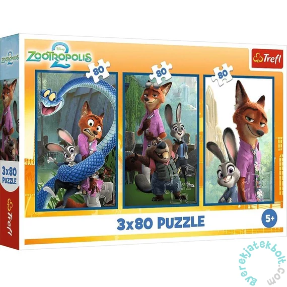 Trefl 3 x 80 db-os puzzle - Zootropolis 2 (34897)