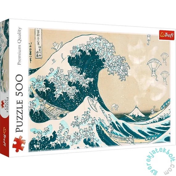 Trefl 500 db-os puzzle - Nagy macska hullám (37537)