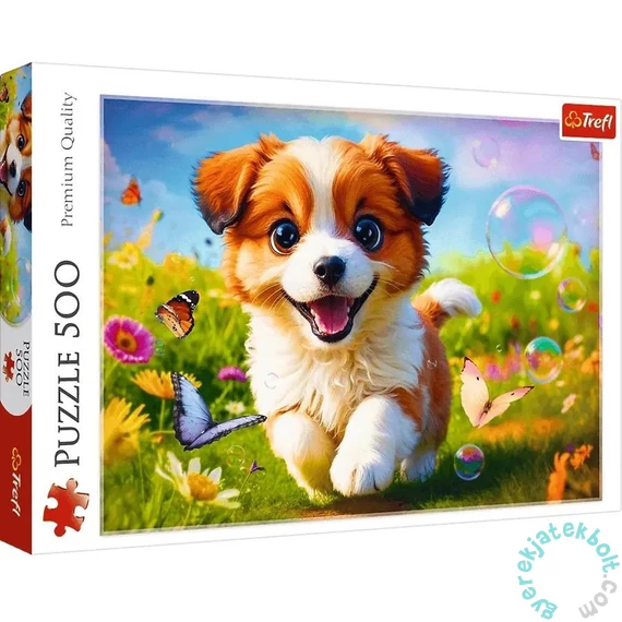 Trefl 500 db-os puzzle - Boldog kutyakölyök (37524)