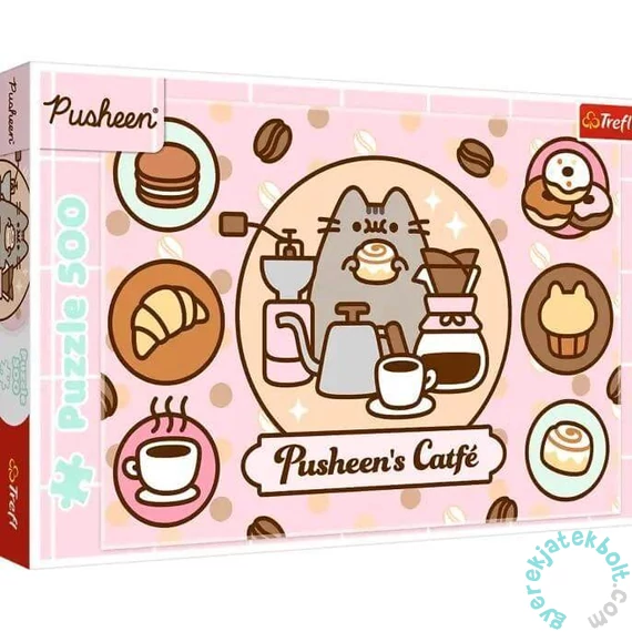 Trefl 500 db-os puzzle - Pusheen a kávézóban (37528)
