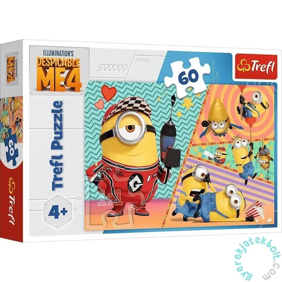 Trefl 60 db-os puzzle - Gru 4 - Boldog Minyonok (17395)