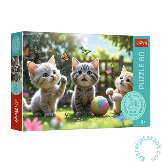 Trefl 60 db-os puzzle - Három kiscica (17412)