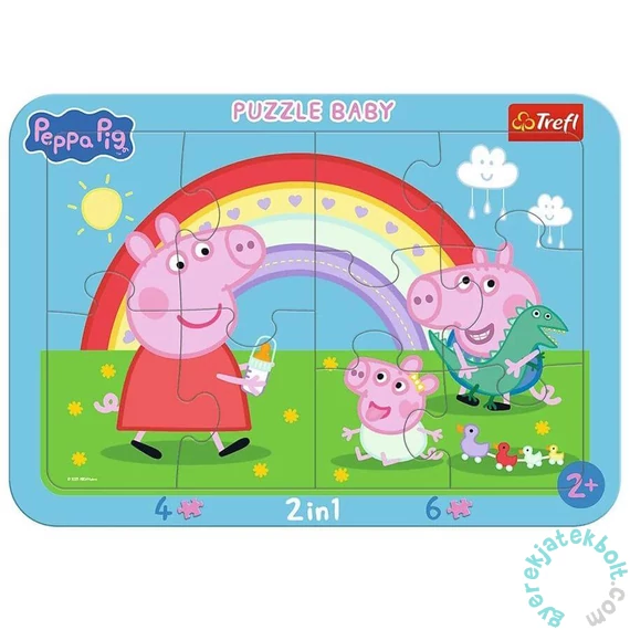 Trefl 10 db-os keretes puzzle - Peppa malac (80030)