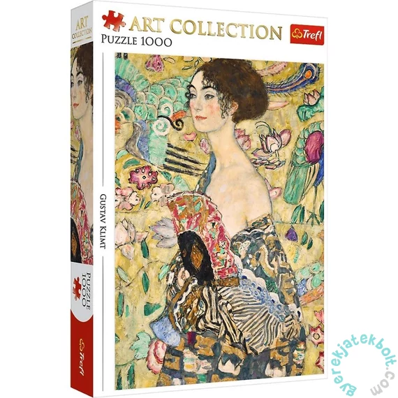 Trefl 1000 db-os Art puzzle - Hölgy legyezővel, Klimt  (93756)