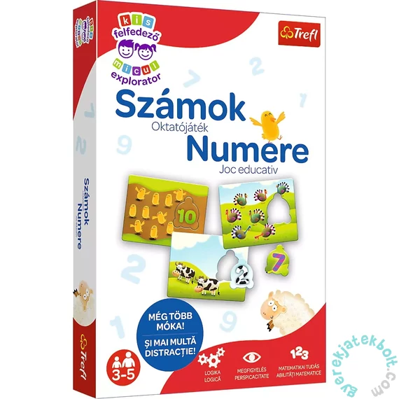 Trefl Kis Felfedező oktató társasjáték - Számok (01982)