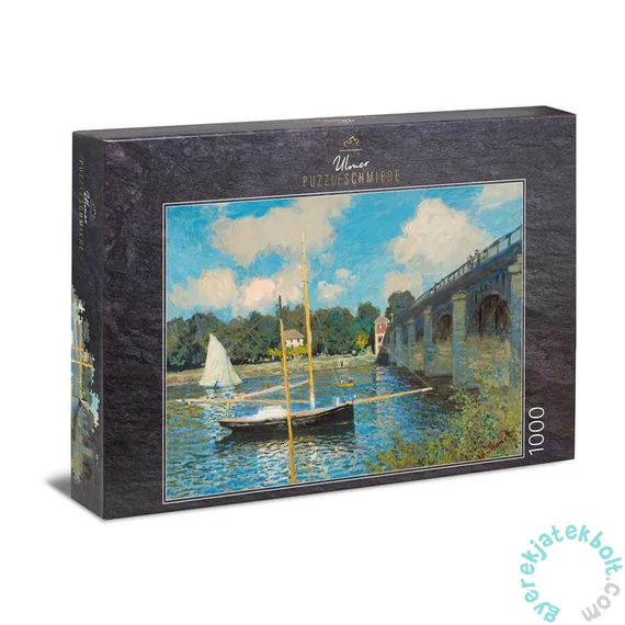 Ulmer 1000 db-os puzzle - Bridge at Argenteuil, Claude Monet (0817)