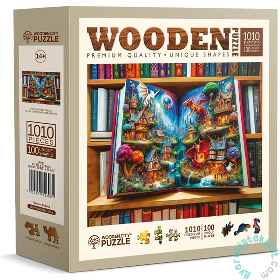 Wooden City 1010 db-os fa puzzle - Elvarázsolt mesék (NB0801-XL)