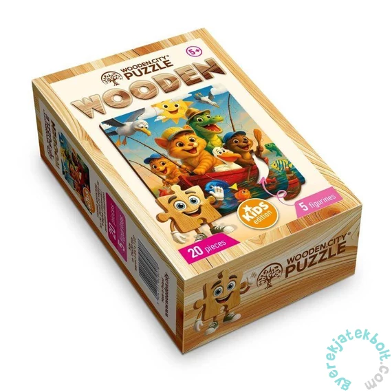 Wooden City 20 db-os fa puzzle - Horgász kalandok (CH99055-SV)