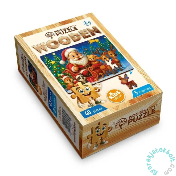 Wooden City 40 db-os fa puzzle - Mikulás (CH99127-MH)