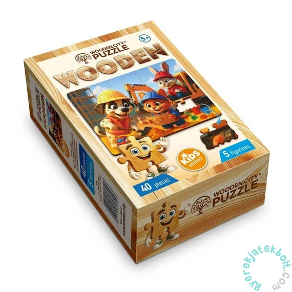 Wooden City 40 db-os fa puzzle - Vidám csapat (CH99132-MH)