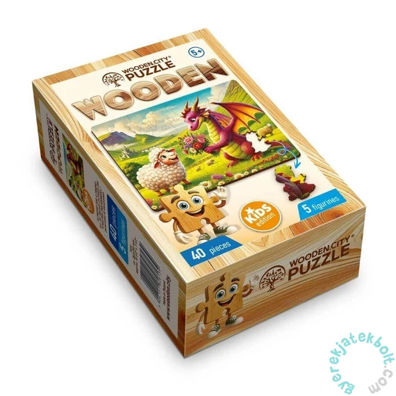 Wooden City 40 db-os fa puzzle - Virágok a barátomnak (CH99133-MH)