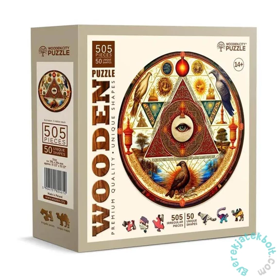 Wooden City 505 db-os fa puzzle - Az univerzum szeme (HE0181-XL)