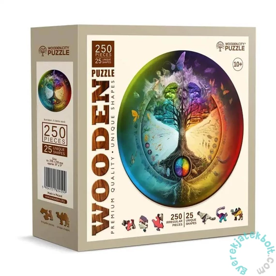 Wooden City 250 db-os fa puzzle - Életfa (HE0183-L)