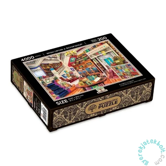 Wooden City 4000 db-os fa puzzle - Könyvek varázsa (LB4000-0137-XXXL)