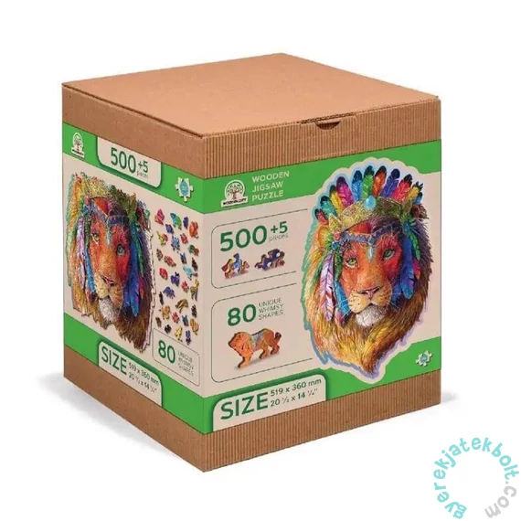 Wooden City 505 db-os fa puzzle - Misztikus oroszlán (NB0095-XL)