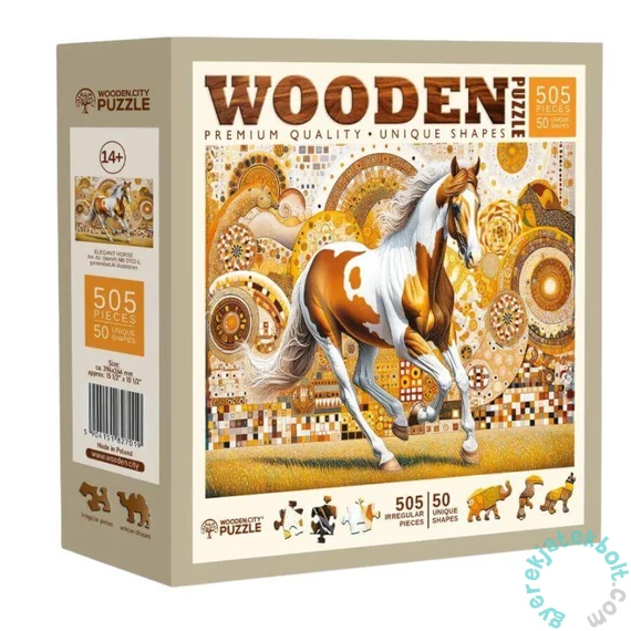 Wooden City 505 db-os fa puzzle - Előkelő paripa (NB0702-L)