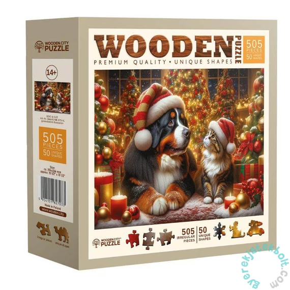 Wooden City 505 db-os fa puzzle - Karácsonyi barátok (NB0704-L)