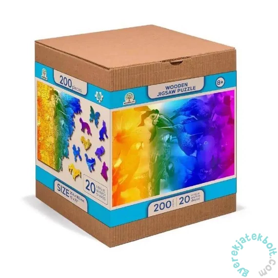 Wooden City 200 db-os fa puzzle - Madarak paradicsoma (NB200-0032-M)