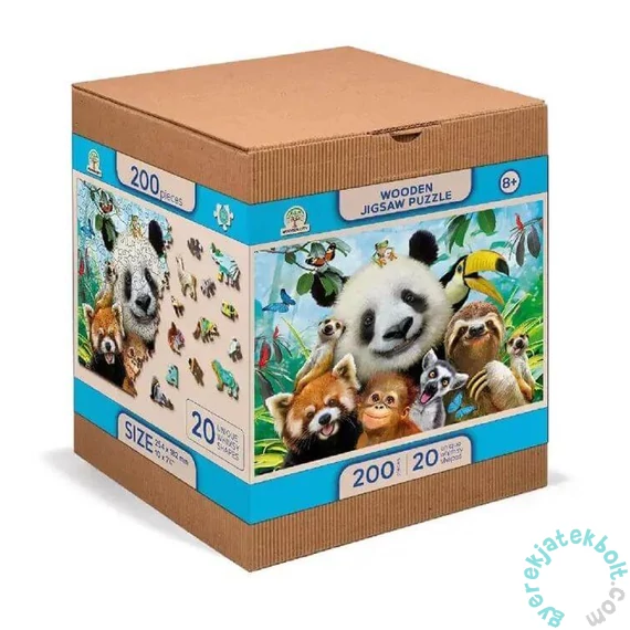 Wooden City 200 db-os fa puzzle - Üdvözlünk a dzsungelben! (NB200-0068-M)