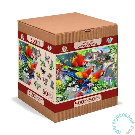 Wooden City 505 db-os fa puzzle - Papagájok szigete (NB505-0007-L)