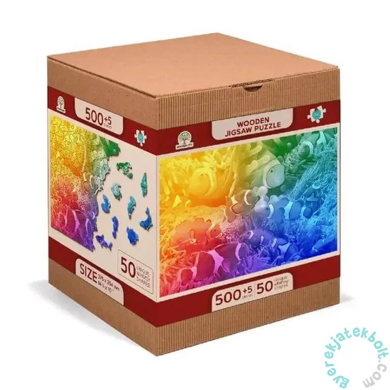 Wooden City 505 db-os fa puzzle - Trópusi halak (NB505-0031-L)