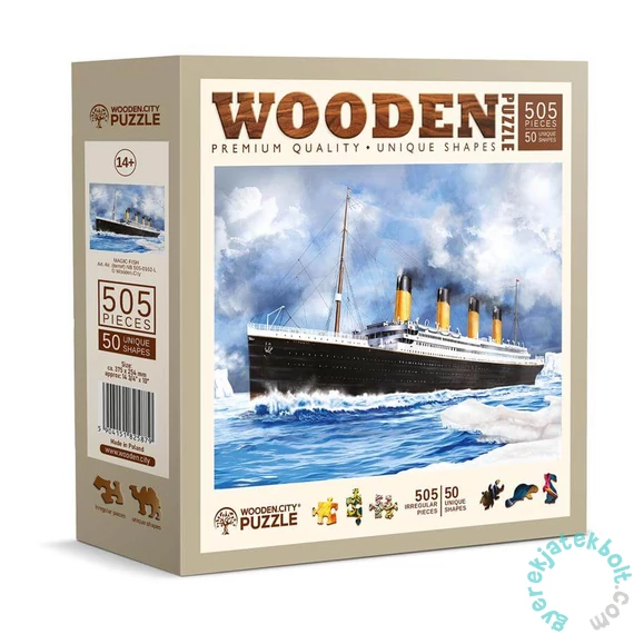 Wooden City 505 db-os fa puzzle - Titanic (NB505-0162-L)