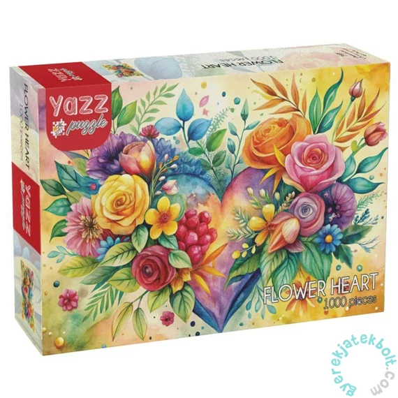 Yazz 1000 db-os puzzle - Flower Heart (3885)