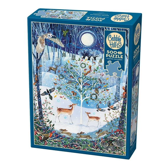 Cobble Hill 500 db-os puzzle - Winter Woodland (45009)