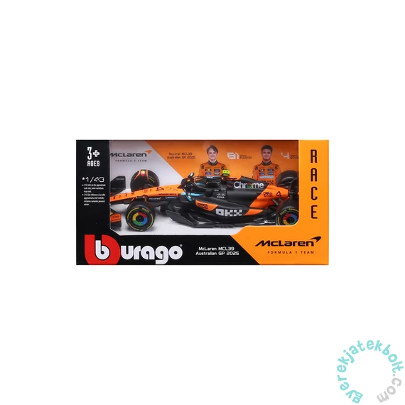 Bburago F1 versenyautó - Mclaren MCL39 Lando Norris 1/43 (38248)