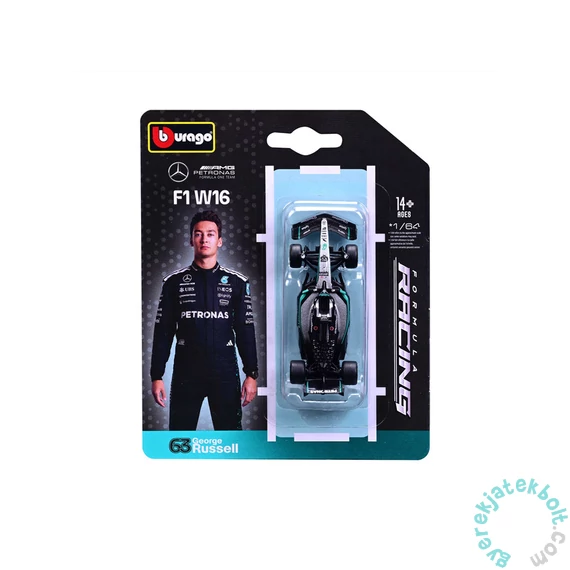 Bburago F1 versenyautó - Mercedes-AMG Petronas W16 George Russel 1/64 (58002)