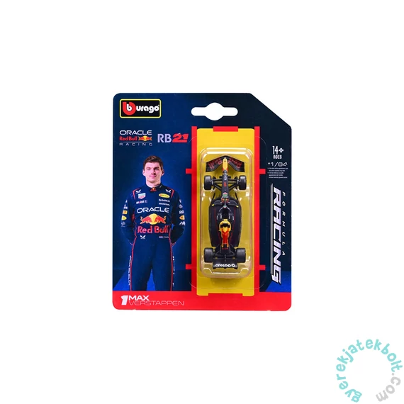 Bburago F1 versenyautó - Red Bull RB21 Max Verstappen 1/64 (58003)