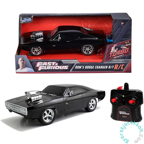 Fast &amp; Furious RC Távirányítós autó 1970 Dodge Charger 1:24 (253203019)