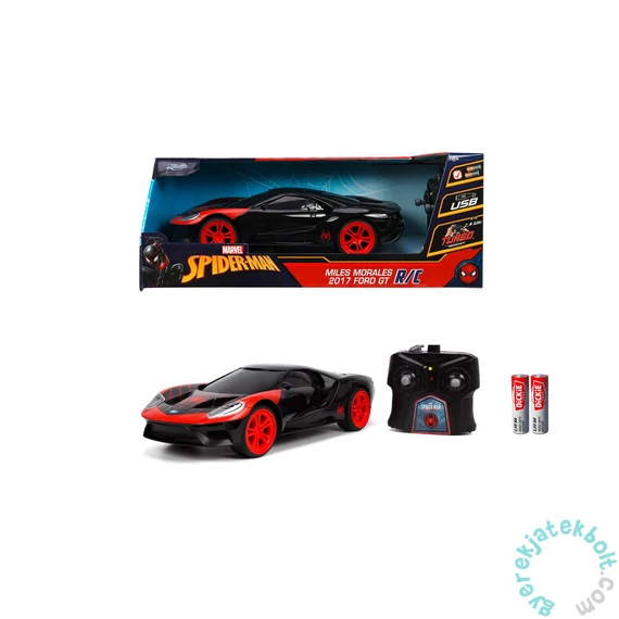 Jada - Marvel - Miles Morales Pókember - 2017 Ford GT fém autómodell - 28 cm (253226004)