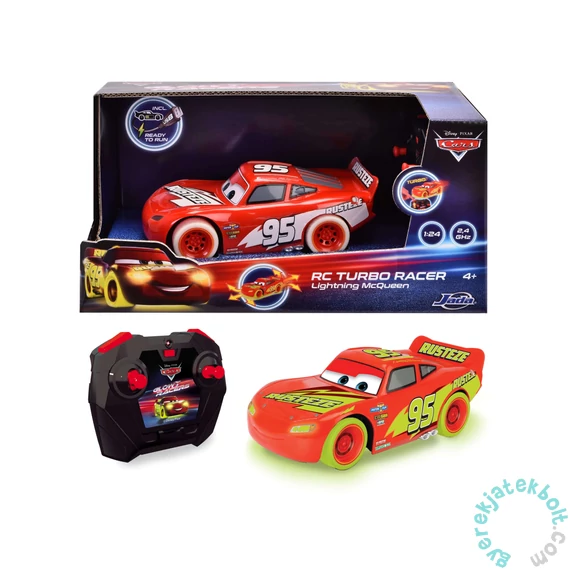 Jada RC Verdák 3 Turbo Racers - Villám McQueen távirányítós autó - 1-24 (203084035)