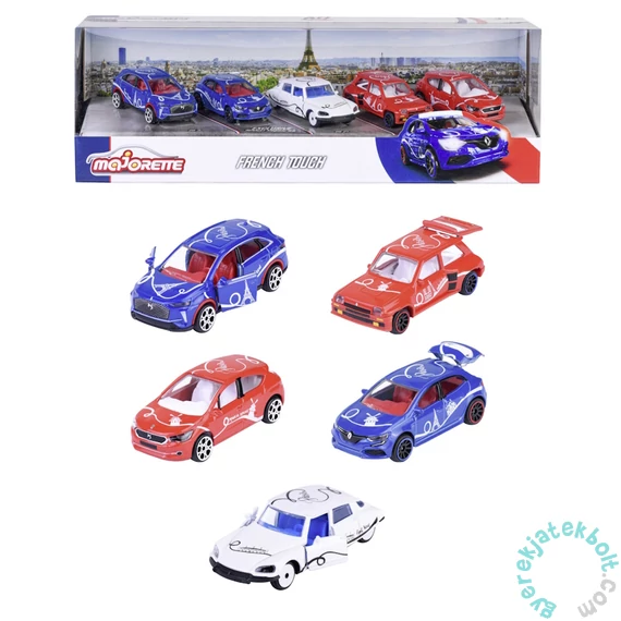 Majorette 5 db-os kisautó ajándékszett - French Touch (212055012)